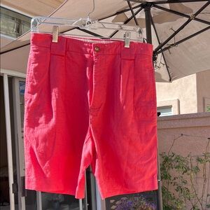 Tommy Hilfiger Bright Red Flat Front Shorts